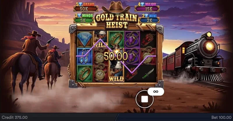 Gold Train Heist - paytable at halaga ng coin