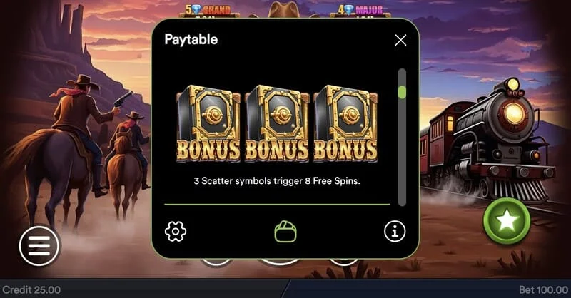 Gold Train Heist - Hold and Win round na nag-trigger na may mga coin
