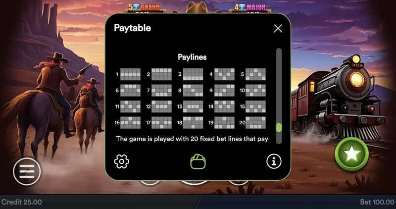 Gold Train Heist - field na puno ng mga coin at fixed Jackpot